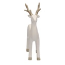 Renna ceramica bianco oro cm15x6h23