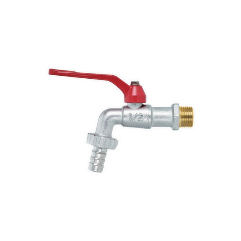 Rubinetto a sfera con portagomma e leva rossa 1/2&quot; - F-Brico Faidf