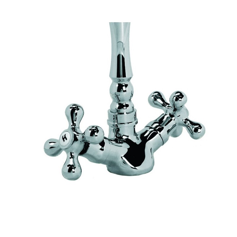 Rubinetto miscelatore per cucina finitura cromo h.23,5xP.26,5 cm