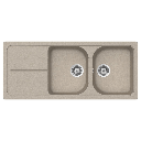 Samet Lavello 116x50 Granitovero1162v 2 vasche  gocciolatoio avena EFFEZ