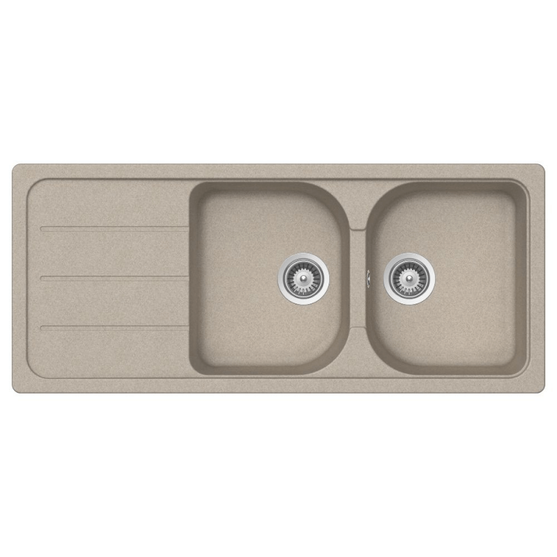 Samet Lavello 116x50 Granitovero1162v 2 vasche  gocciolatoio avena EFFEZ