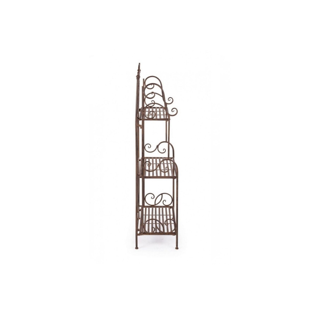 Scaffale 3 Piani Melanie Marrone cm 124 h
