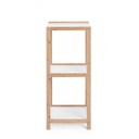 Scaffale Brooklyn bagno cucina bianco bamboo