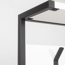 Scaffale Ingresso Nomad Bianco 5 Ganci Appendiabiti L 78 x P 30 x H 182 cm