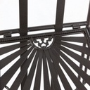 Scaffale pieghevole quattro ripiani in acciaio Marrone RAY 34x30x h153 cm