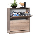 Scarpiera 2 ante a ribalta colore quercia 73x26xh.84 cm (SHC520LT1) EFFEZ