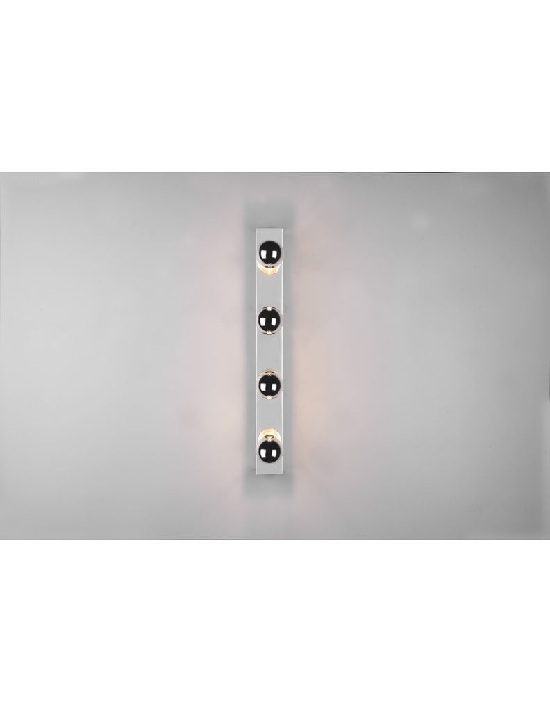 Applique Da Specchio 4 Luci Cromo IP44 Con Interruttore Theatro Trio Lighting