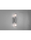 Applique Doppia Luce 2xE27 Vannes Nichel H18 cm Trio Lighting