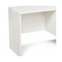 Scrivania 2 cassetti Bianco Frassinato in legno nobilitato H.75x119x64 cm