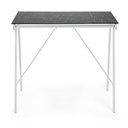 Scrivania Young Smoke piano in vetro 113x58 cm