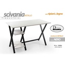 Scrivania industrial metallo bianca ufficio cameretta cm 120 x 60
