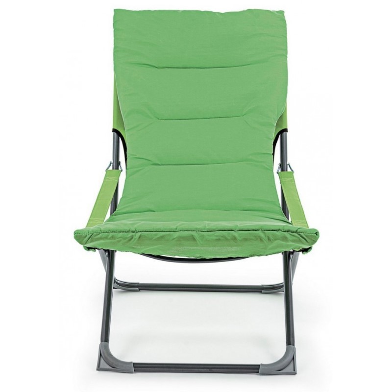 Sdraio pieghevole Relax imbottita SFOD Verde 60x90xh86 cm