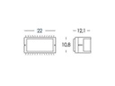 Applique E27  linea bia  caffe'