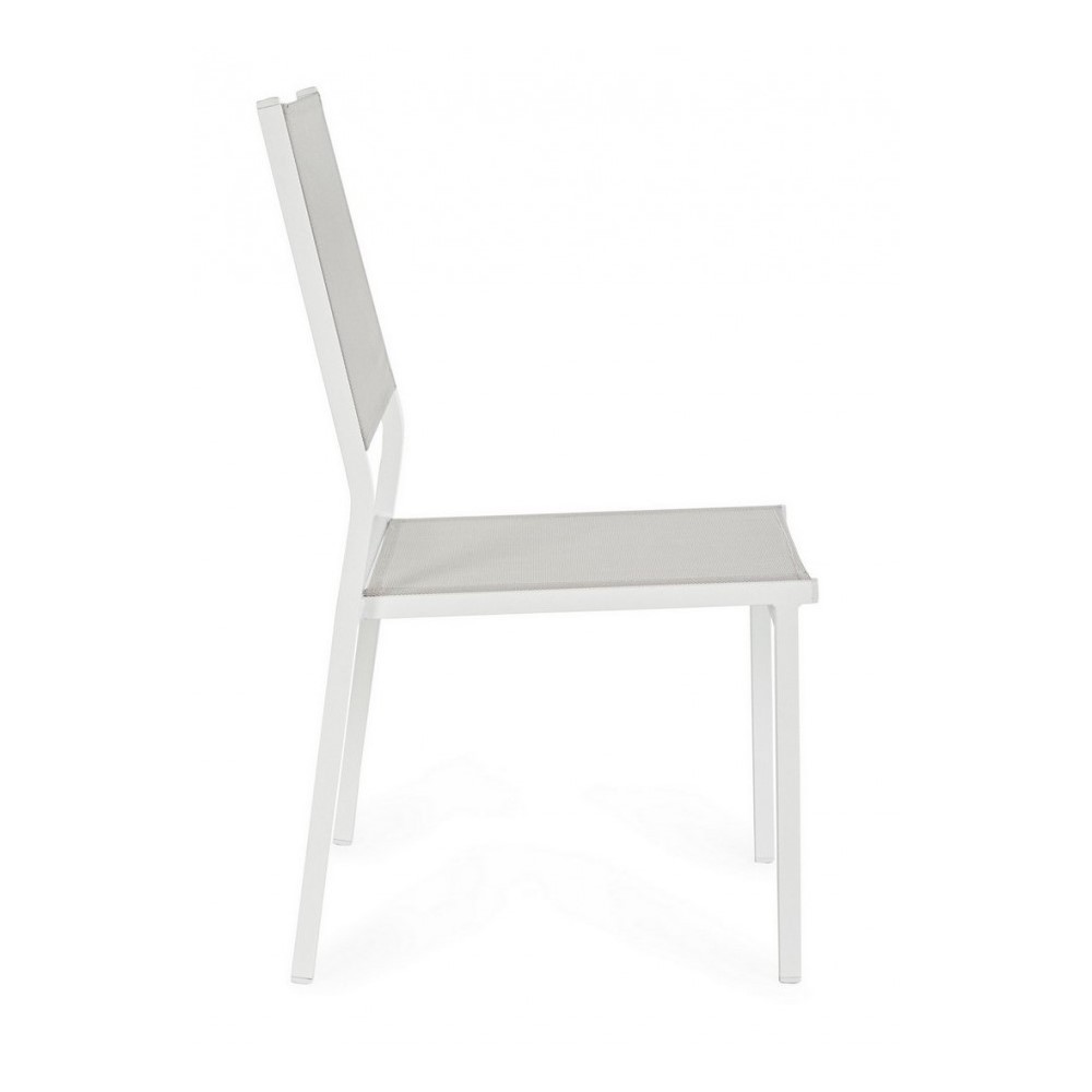 Sedia Hilde bianco Cloud da esterno cm 46 x 57 x 88 h
