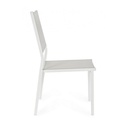 Sedia Hilde bianco Cloud da esterno cm 46 x 57 x 88 h