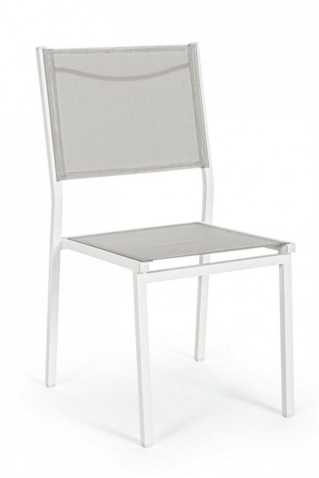 Sedia Hilde bianco Cloud da esterno cm 46 x 57 x 88 h