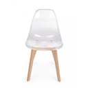 Sedia da pranzo in policarbonato Trasparente EASY 52x47x h82 cm