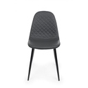 Sedia da pranzo in similpelle Grigio Scuro AMANDA 45x54x h87 cm
