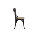 Sedia in Olmo Cross Nero retro