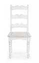 Sedia in legno stile rustico bianco shabby
