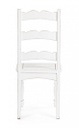 Sedia in legno stile rustico bianco shabby