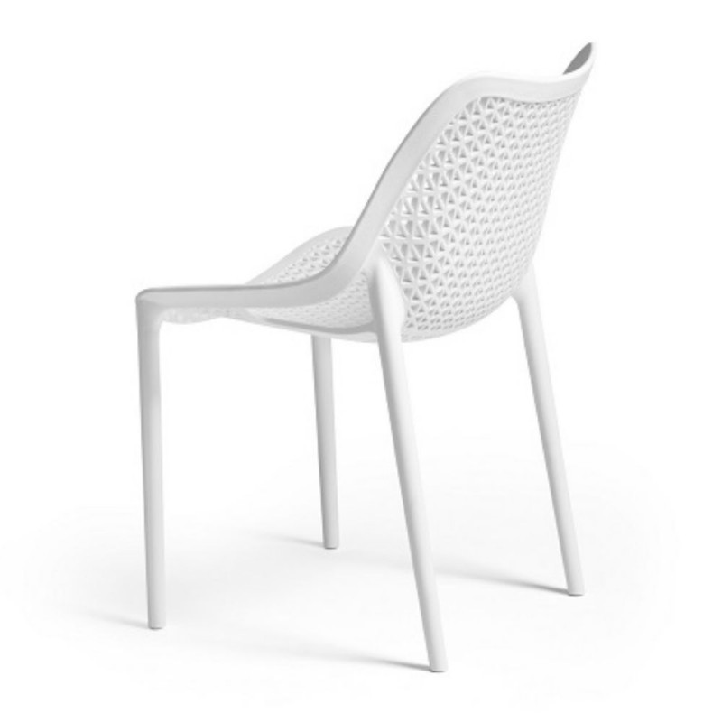 Sedia in polipropilene Bianca BILROS 60x50x h82 cm