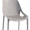 Sedia in polipropilene Tortora BILROS 60x50x h82 cm