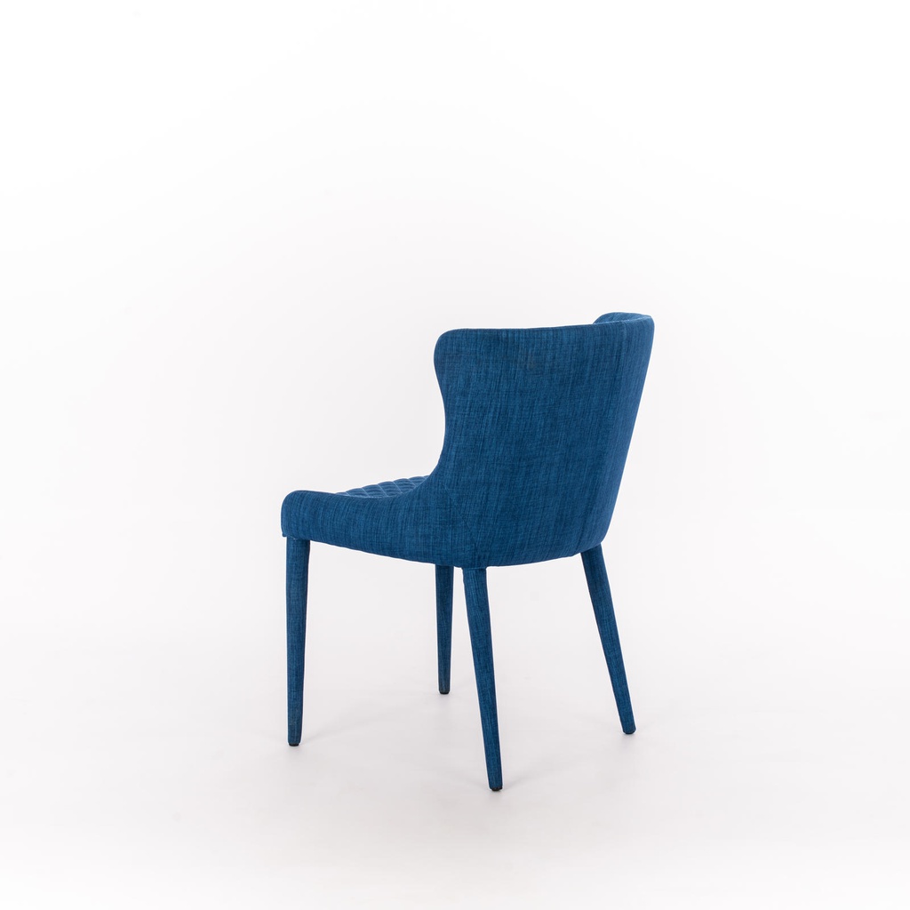 Sedia in tessuto blu 58x50,5x83h cm 