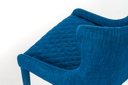Sedia in tessuto blu 58x50,5x83h cm 