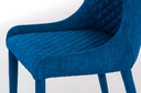 Sedia in tessuto blu 58x50,5x83h cm 