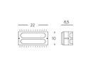 Applique E27  linea squba  grafite