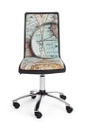 Sedia ufficio ecopelle acciaio Young Gulliver