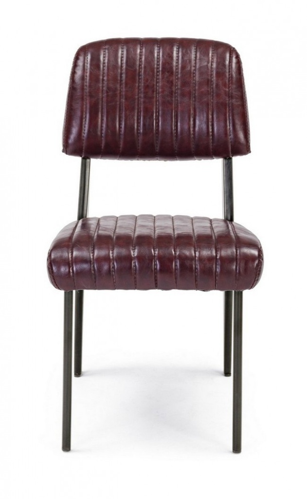 2x Sedia Nelly Bordeaux Vintage  