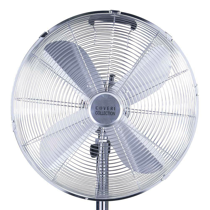 Coveri Ventilatore Con Piantana Vintage Cromo Watt. 65 Cm. 133
