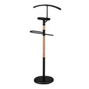 Servomuto con stelo acciaio e legno nero cm45x28h110