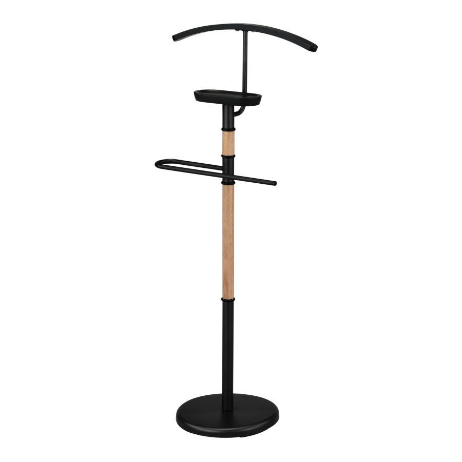 Servomuto con stelo acciaio e legno nero cm45x28h110