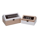 Set 2 scatola cucina lg-2325 cm 22x17,5H13
