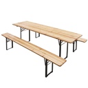 Set birreria composto da tavolo 80x200 cm. e 2 panche Verdelook