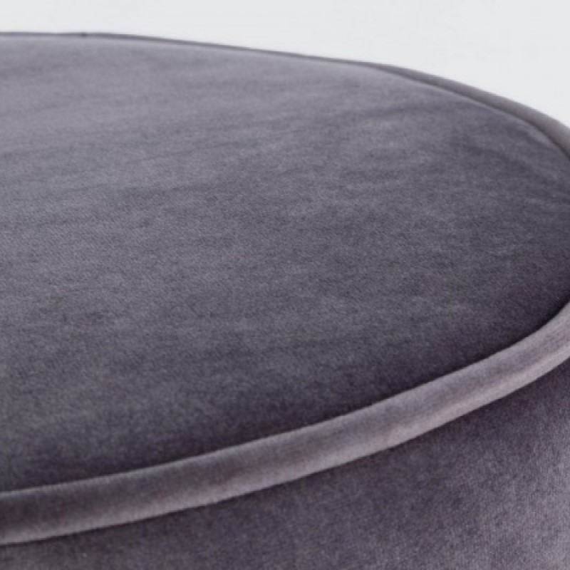 Set combinato moderno tavolino-pouf Annika grigio scuro iperbriko