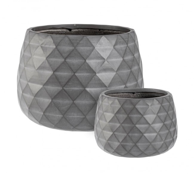Set2 P.Vaso Pyramid Ciotola Antracite