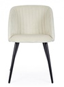 2x Sedia Queen Velvet Bianco  