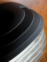 Applique Grande E27  linea palpebra ovale  nero