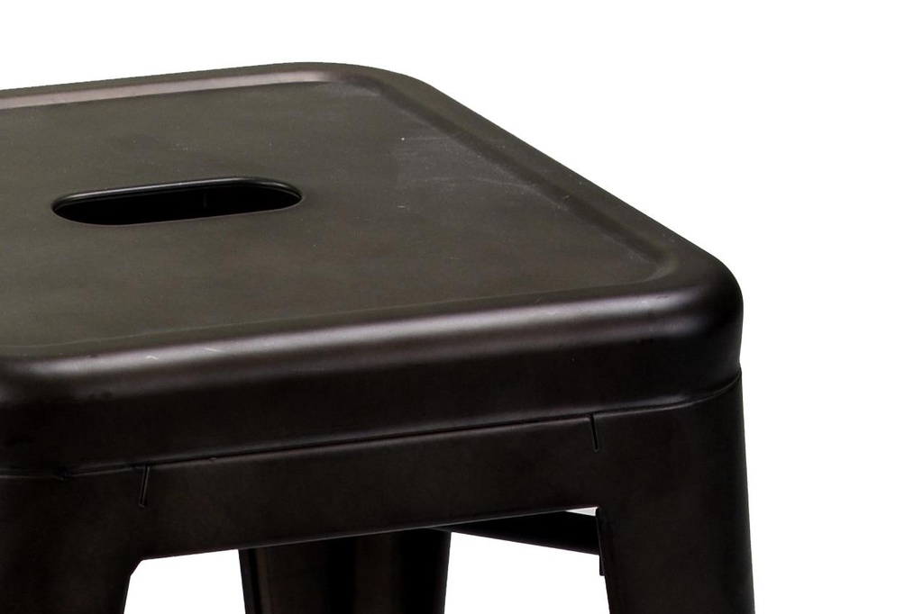 Sgabello ferro bristol marrone cm 39x39h45