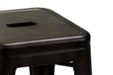Sgabello ferro bristol marrone cm 39x39h45