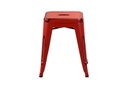 Sgabello ferro bristol rosso cm 39x39h45