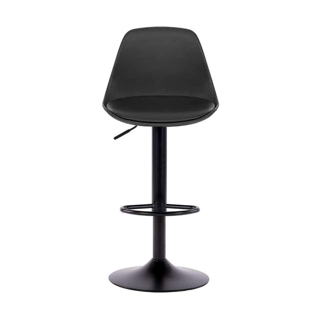 Sgabello regolabile completamente nero  36x40x85 cm