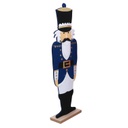 Soldatino legno blu cm18x8h62