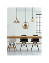 Sospensione 1xE27 Vita Ottone E Vetro Ambra Ø14 cm Trio Lighting