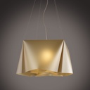 Sospensione 3 Luci New Gold in Metallo  Cromato Cm. 59 x 31h
