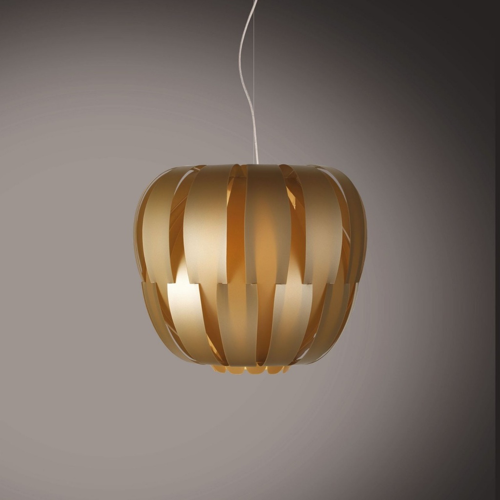 Sospensione 3 Luci New Gold in Metallo Cromato Cm. 75 x 60h